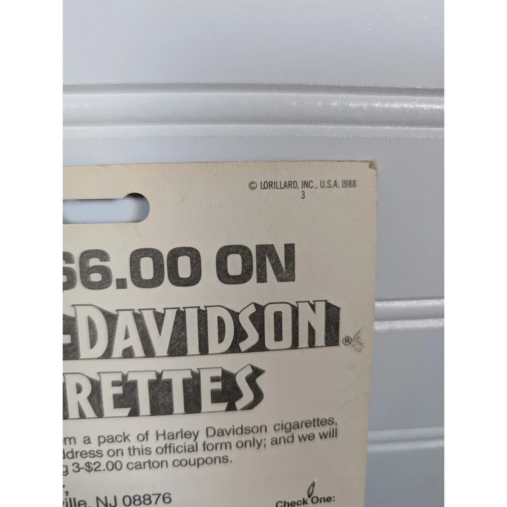 Wilkinson Sword Profile Razor & Blades Vintage 1988 Harley Davidson Cigarettes